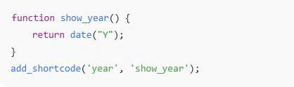 Shortcode API 