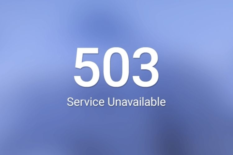 Lỗi 503 bảo trì server