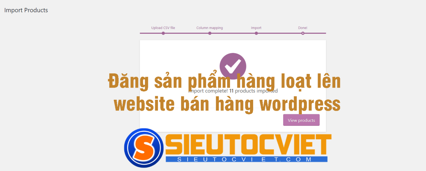 Đăng sản phẩm hàng loạt trên wordpress nhanh gọn