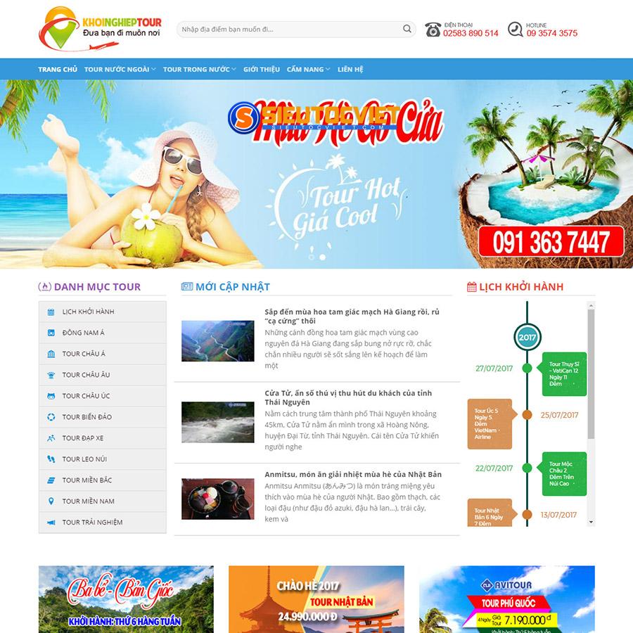 Thiết kế website du lịch giá rẻ