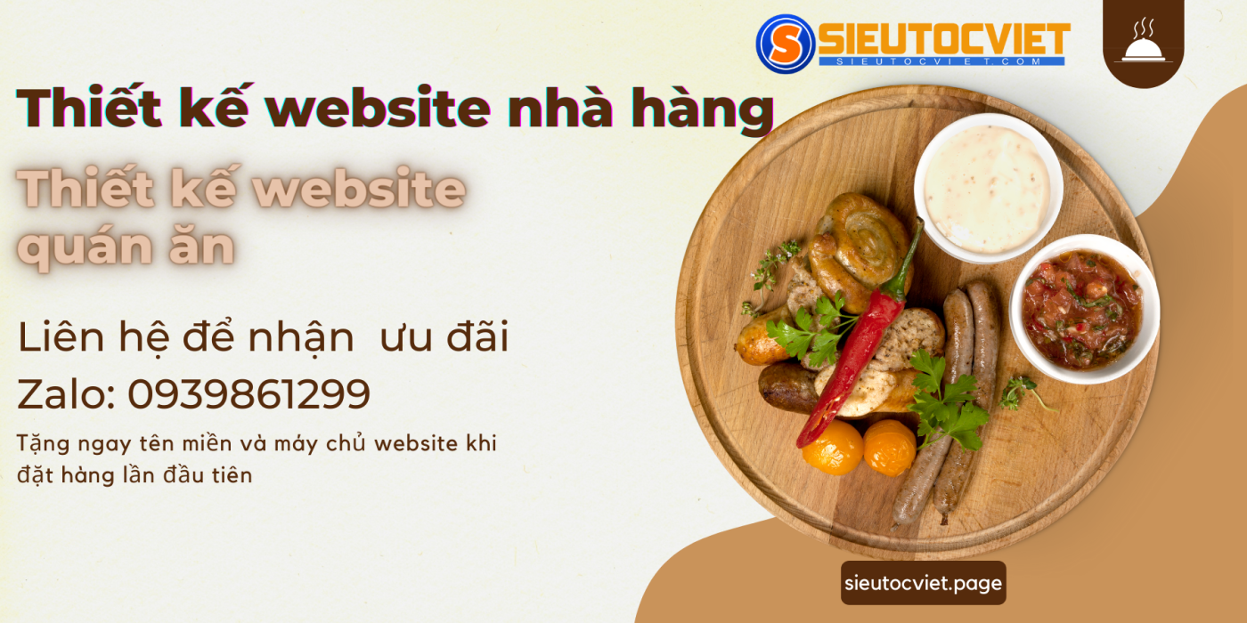 Web nhà hàng