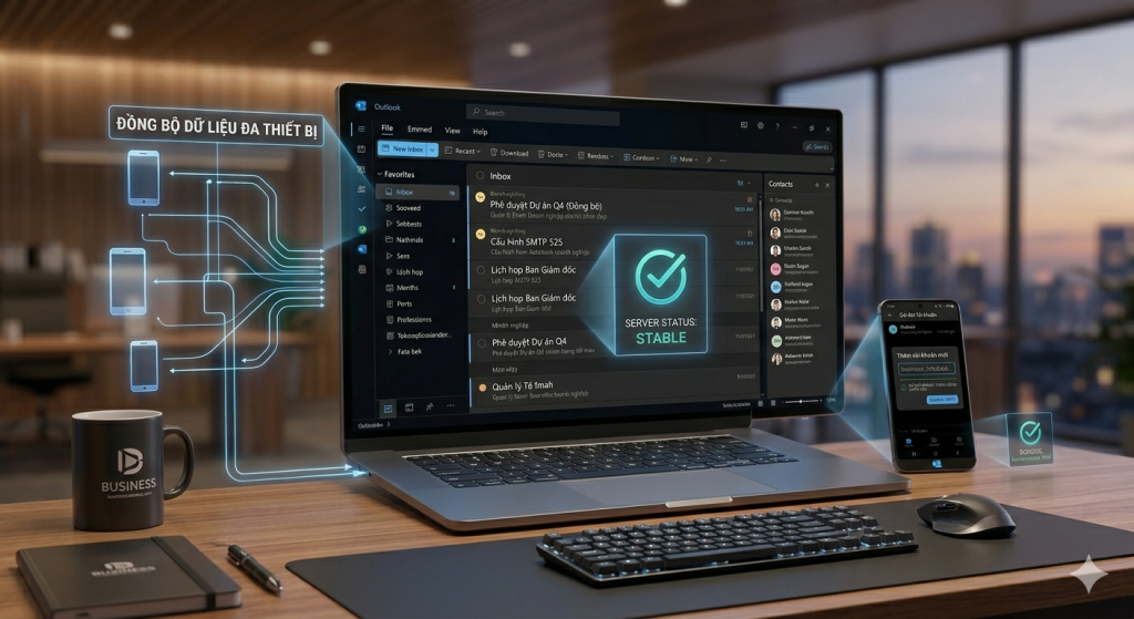 “Email chuyên nghiệp đồng bộ trên nhiều thiết bị