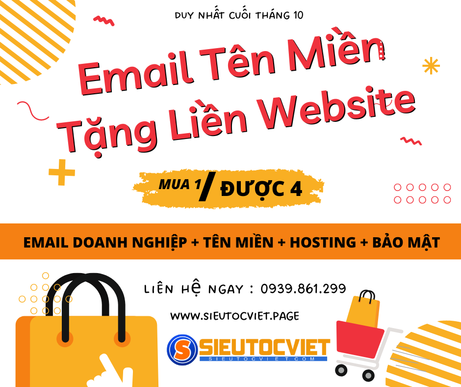 Mua Email Theo Tên Miền – Tặng Liền Website