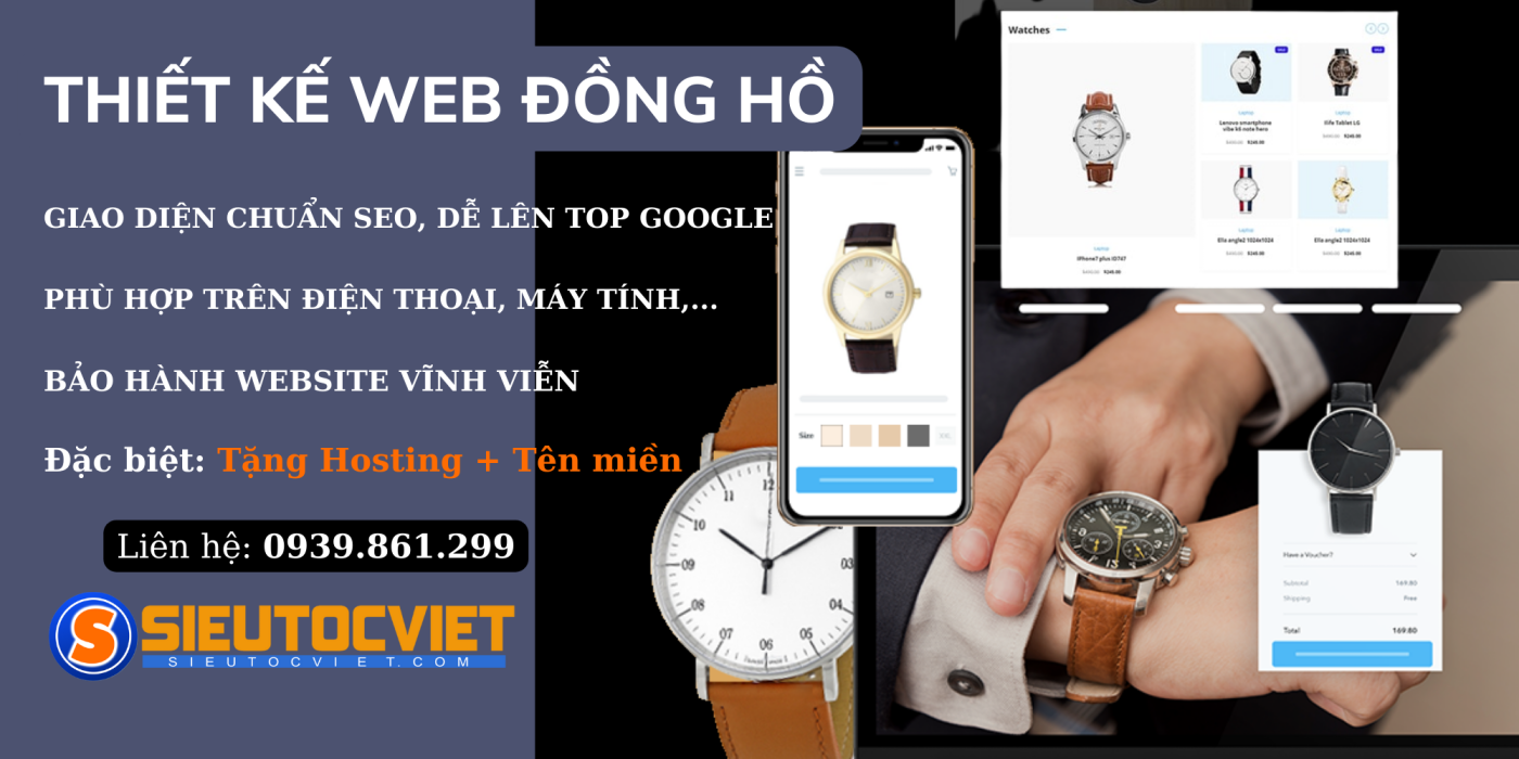 Web đồng hồ nhiều ngành nghề