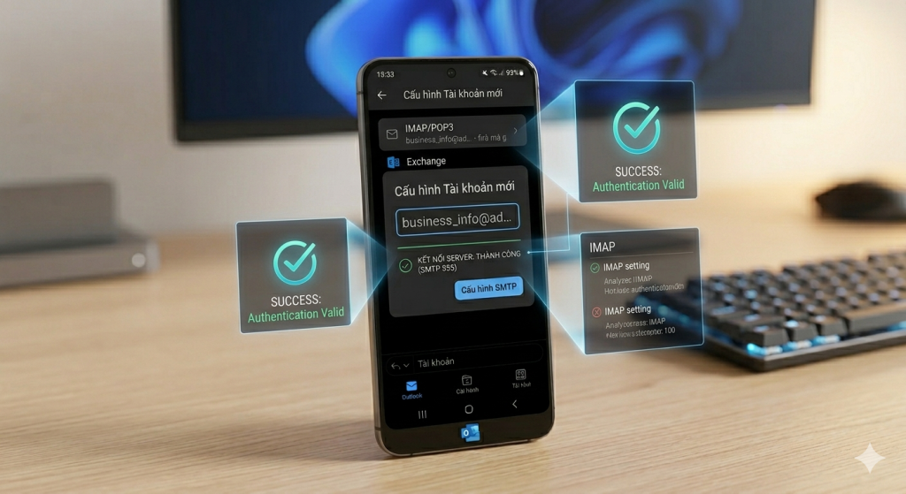 Cài mail Outlook trên điện thoại Android