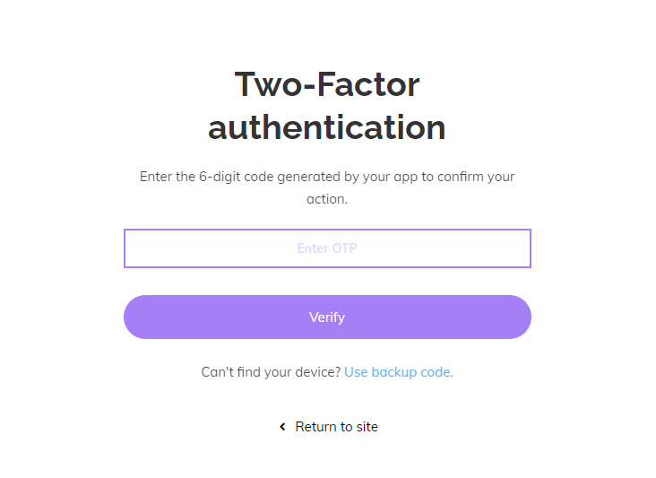 Two-factor authentication webmail 