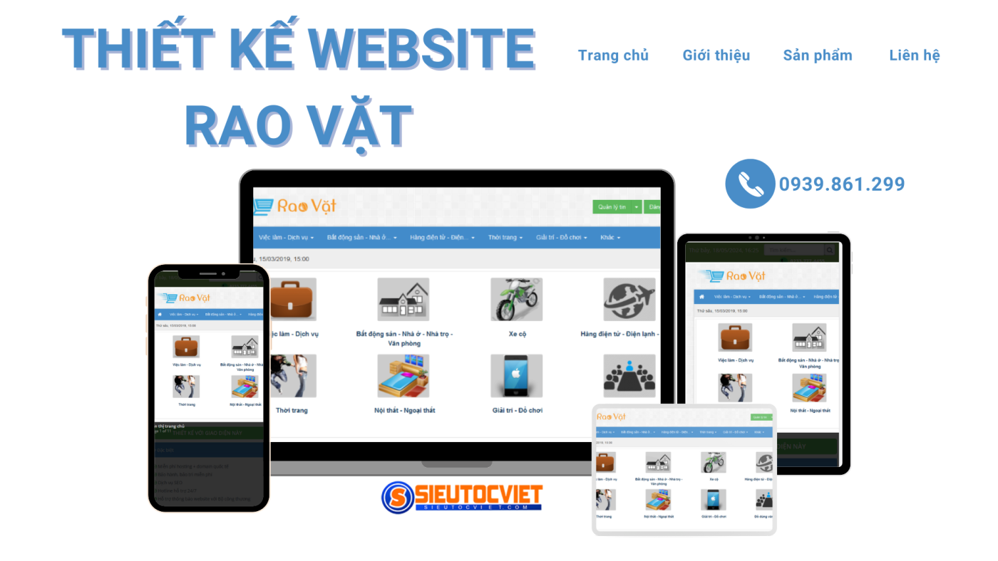 Thiết kế website rao vặt siêu lợi nhuận