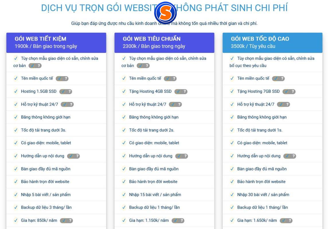 Báo giá thiết kế website cực kì ưu đãi