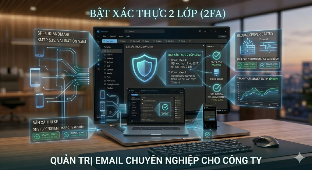 Bật bảo mật xác thực 2 lớp cho tài khoản