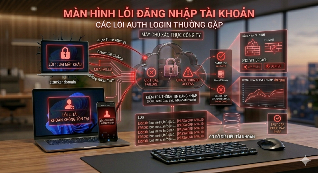 Các lỗi auth login thường gặp