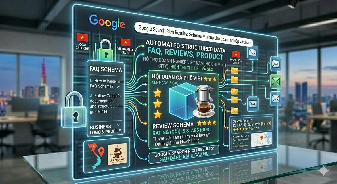 rich snippet t&igrave;m kiếm Google schema markup doanh nghiệp Việt Nam